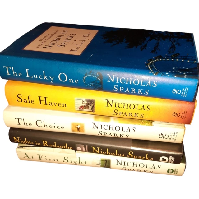 Lot of 5 NICHOLAS SPARKS Books Lucky One - Safe Haven - Choice - First Sight +++