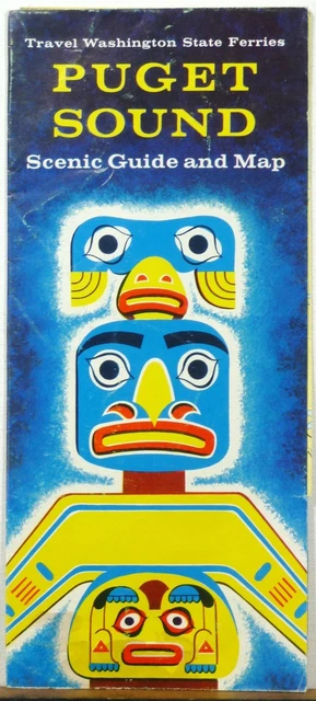 1958 WASHINGTON STATE Ferries Schedule Vintage Pamphlet Rates Seattle WA Routes $14.50 - PicClick