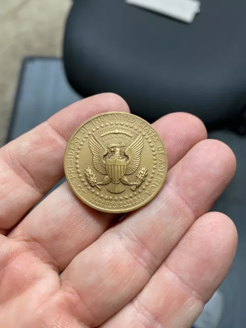 John F Kennedy Bronze Medallic Art Co Medal - with original box