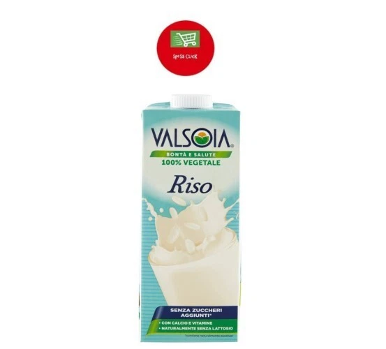 Valsoia bontà e salute riso  100%Vegetale 1 litro Naturalmente senza lattosio
