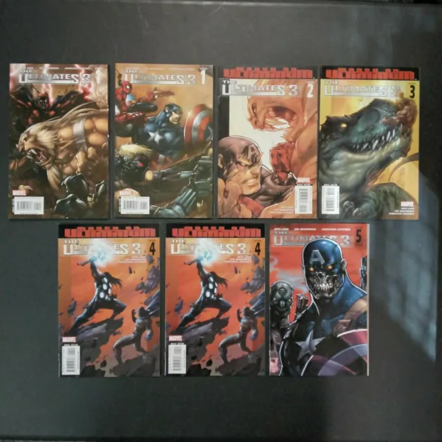 Marvel Comics The Ultimates 3 #1-5 Complete Set - Lot Of 7 (#1A/B & #5B Variants