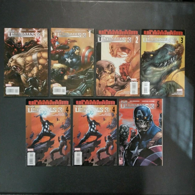 Marvel Comics The Ultimates 3 #1-5 Complete Set - Lot Of 7 (#1A/B & #5B Variants