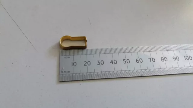 ANTIQUE STYLE BRASS FURNITURE ESCUTCHEON KEYHOLE   2 PIECES 20mm (1797)