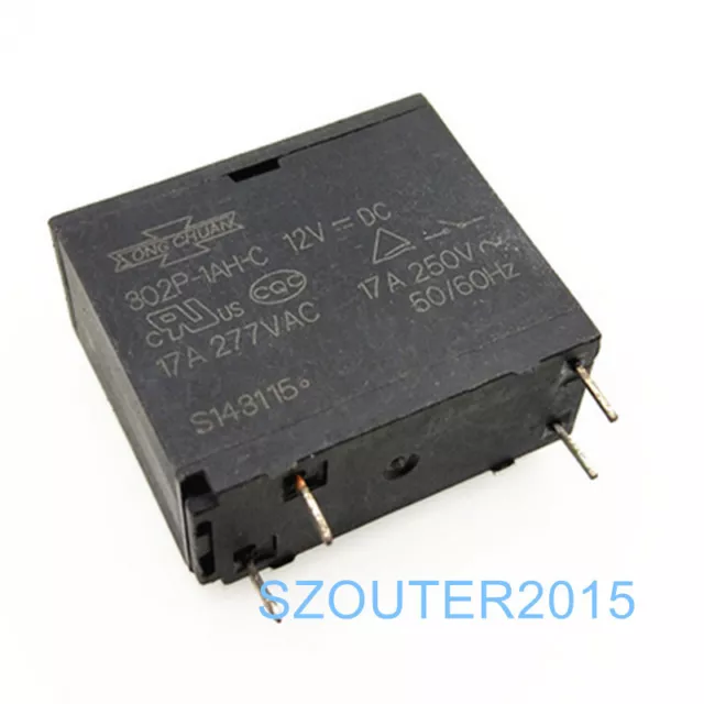 302P-1AH-C 12VDC Miniature Power Relay SONG CHUAN 302P-1AH-C New #E1