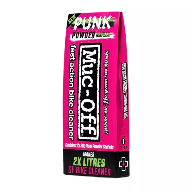 New Boxed Muc-Off Punk Powder 2 Pack Bike Cleaner – Makes 2 Litres