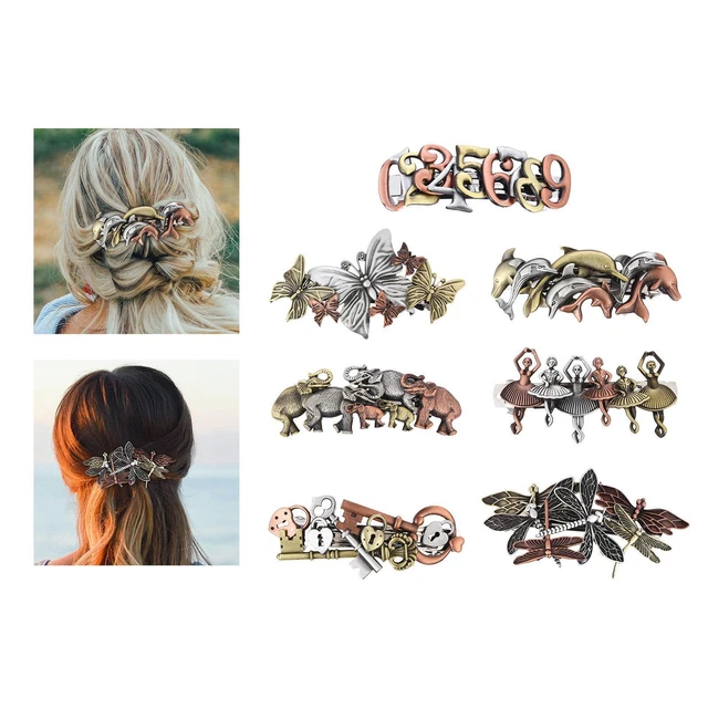 Federclip Haarschmuck Kopfbedeckung Haarspange für Frauen Langes Haar