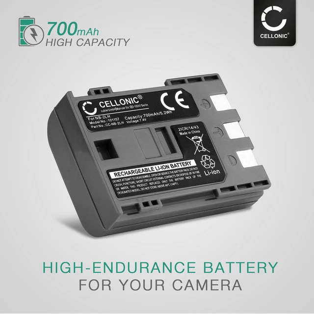 Batterie Pour Canon PowerShot ELPH 320 HS / 340 HS / SX400 IS - 500mAh, 3.7V Li-ion