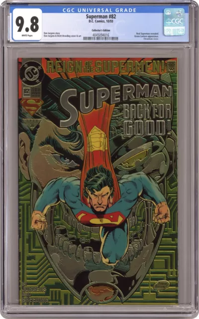 Superman #82A Jurgens Collector's Edition CGC 9.8 1993 4045094016