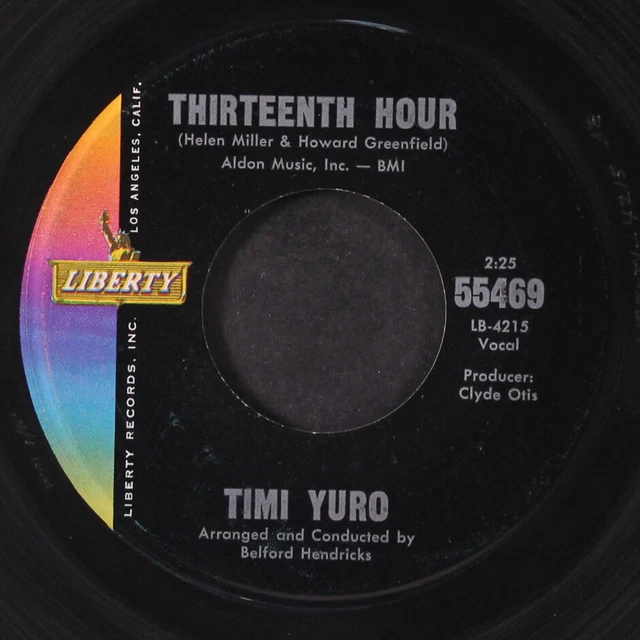 TIMI YURO what's a matter bébé / treizième heure LIBERTY 7" Single 45