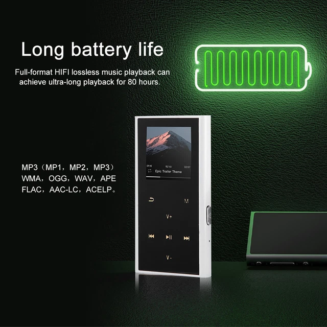 (Blanche RAM 16G) Lecteur MP3 Minuterie 'extinction Automatique En