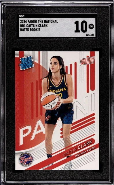 Caitlin Clark 2024 Panini Instant #144 Historic Stat Line Rookie Card (PGI 10 Graded)