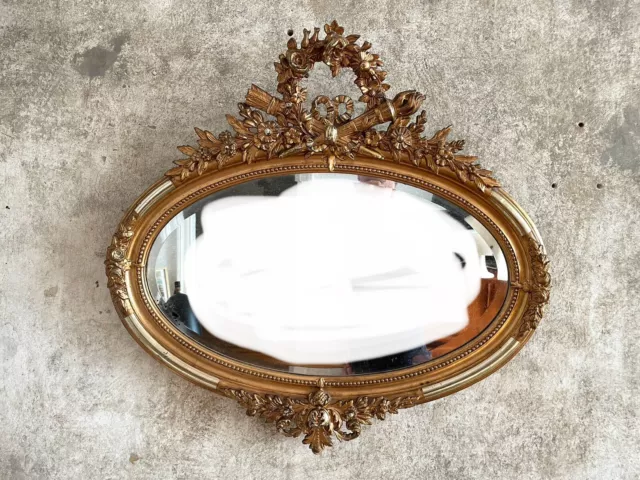 Spiegel antik Gold vergoldet 1860 1870