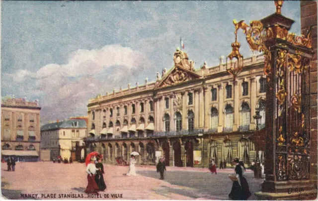 CPA NANCY Place Stanislas Hotel de Ville (989381)