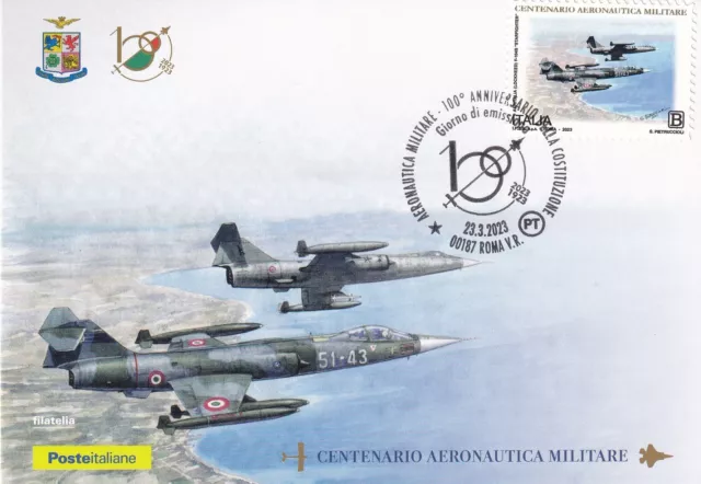 F-104S Starfighter Aeronautica Militare Cartolina  Filatelica 2023 Maximum Card
