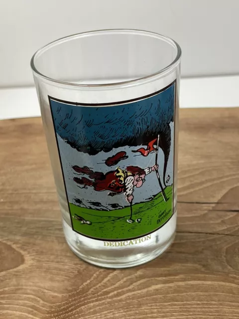 Arby's Collector's Series Gary Patterson Dedication 1982 Drink Glass Golf Cup ⛳️