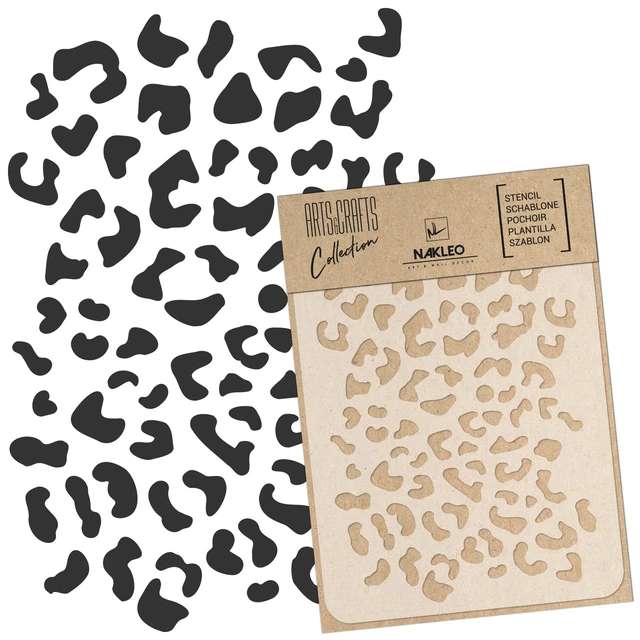 Stencil Da Parete Leopardo Cheetah Leopard Allover Spots Wall Stencil