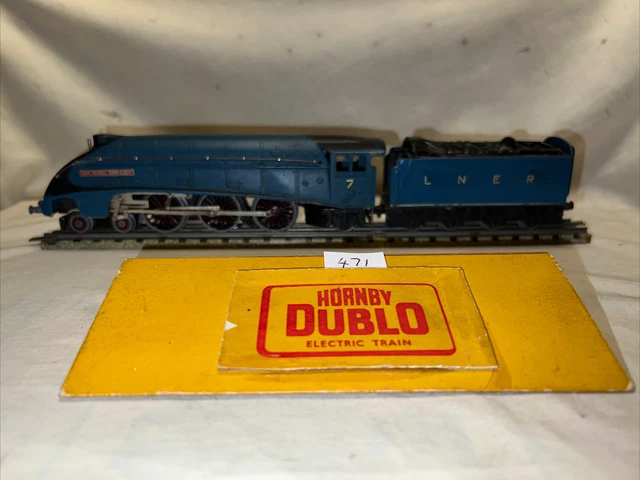 Hornby Dublo 3 Rail A4 Sir Nigel Gresley Loco & Tender Horseshoe Magnet Serviced