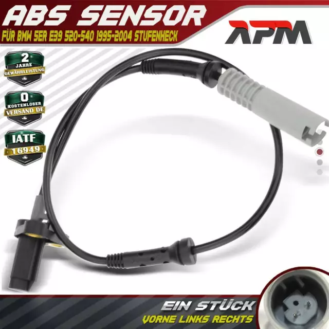 ABS Sensor Fühler Raddrehzahl Sensor Vorne Links Rechts für BMW 5ER E39 520-540