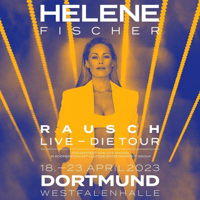 2x Helene Fischer Tickets Dortmund 18.04.2023, Aufgang G, Block 307, Reihe 7