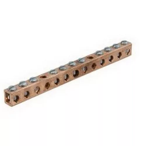 Ilsco D167-14 GROUND BAR, CU MEC (14) (1 per pack)