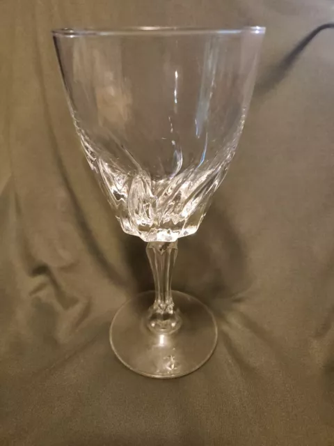 French Crystal Wine Glass/Water Goblet Set Of 6