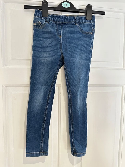 Girls NEXT Jeggings Age 6 Years Blue Denim Stretch Jeans Leggings