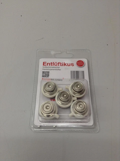 Swissbrands Entlüftikus Heizkörper-Entlüfter, 5er Set !! Neu !! ab 1 Euro !!