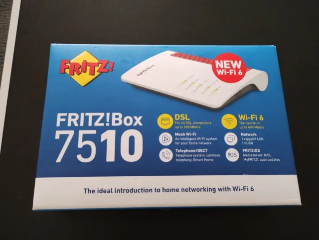 Avm Fritz!box 7510 - router wireless - modem dsl - 802.11g/n/ax - desktop