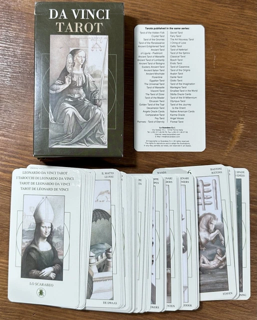 VINTAGE TAROT CARD Deck DA VINCI Made In Italy Lo Scarabeo Complete Box