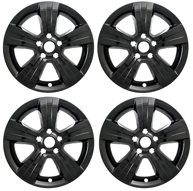 NEW 17& BLACK Wheel Skins Hubcaps Covers for Jeep COMPASS PATRIOT Alloy