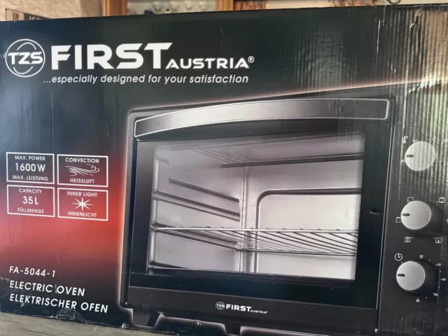 tzs First Austria Minibackofen 35 Litter mit Umluft