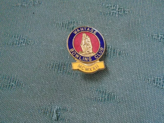 Wantage Bowling Club Oxfordshire- Enamel Bowls Pin Badge