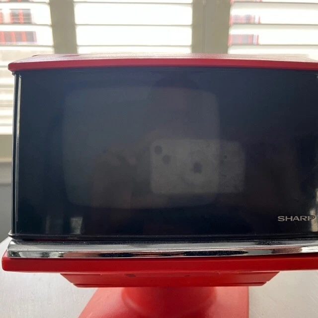 1970s Vintage Sharp 3S-111W Solid State Portable Cube TV Space Age JPN 1970s Vintage Sharp 3S-111W Solid State Portable Cube TV Space Age JPN