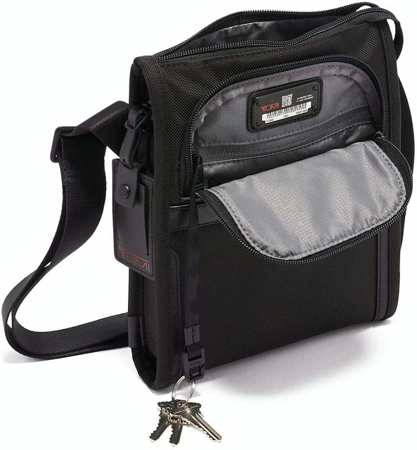TUMI - Alpha 3 Small Pocket Crossbody Bag Black-NEW 2