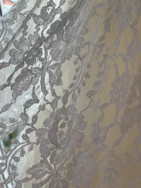 Vintage Brautkleid Hochzeitskleid Spitze Creme Gr 42 Retro !fällt Klein Aus 3