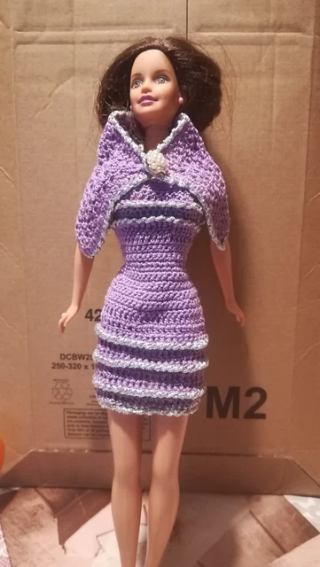 Vestito per barbie - fatto a mano - vestiti bambola - uncinetto