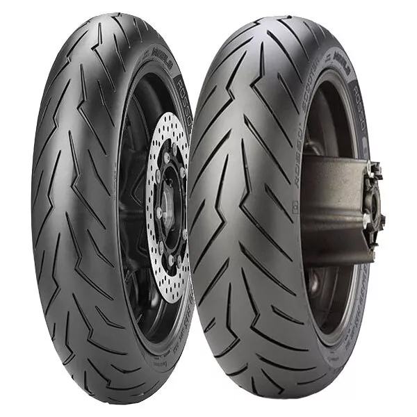 Coppia Gomme Pirelli 120/70-12 58P + 130/70-12 62P Diablo Rosso Scooter