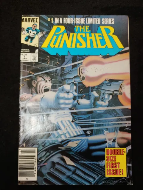 Punisher Limited Series #1 (1986) Newsstand 1st Solo Punisher Series Marvel MCU
