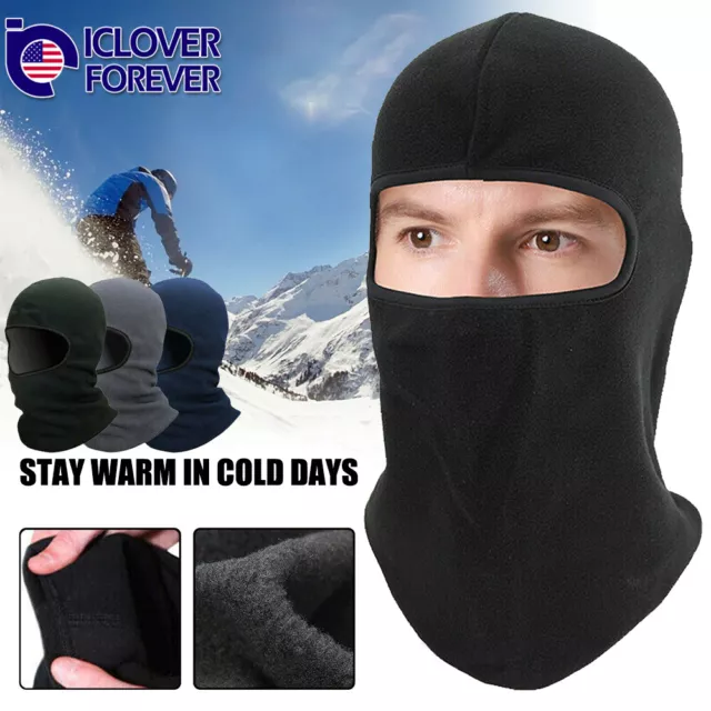 Winter Fleece Warm Balaclava Hat Motorcycle Cycling Ski Neck Face Mask Hood Cap