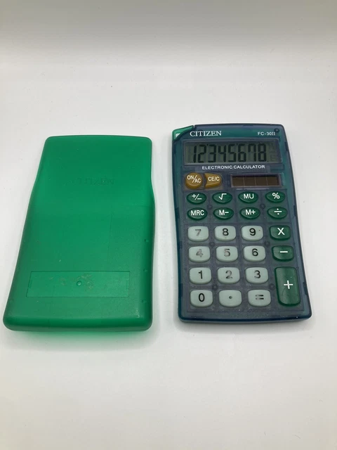 Citizen Calculatrice de poche Salesman favorite 2 lignes Gris Argent