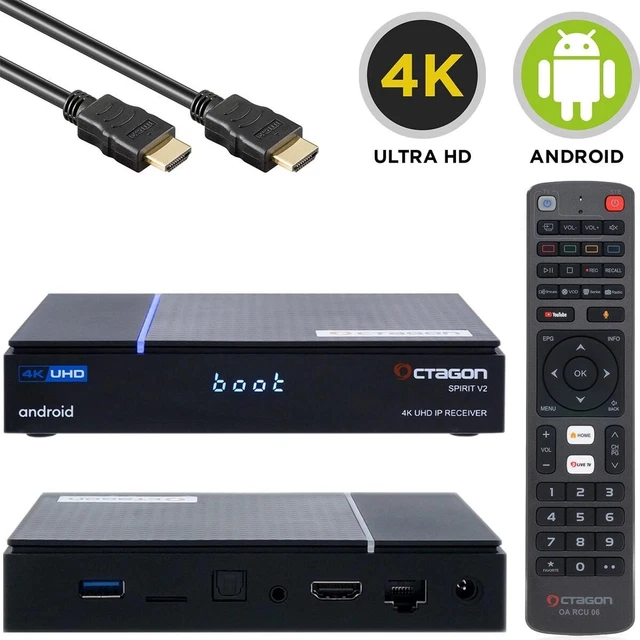 Récepteur IP Xsarius Avant 3+ Ultra – 4K UHD Android 11 – 32GB + Télécommande BT
