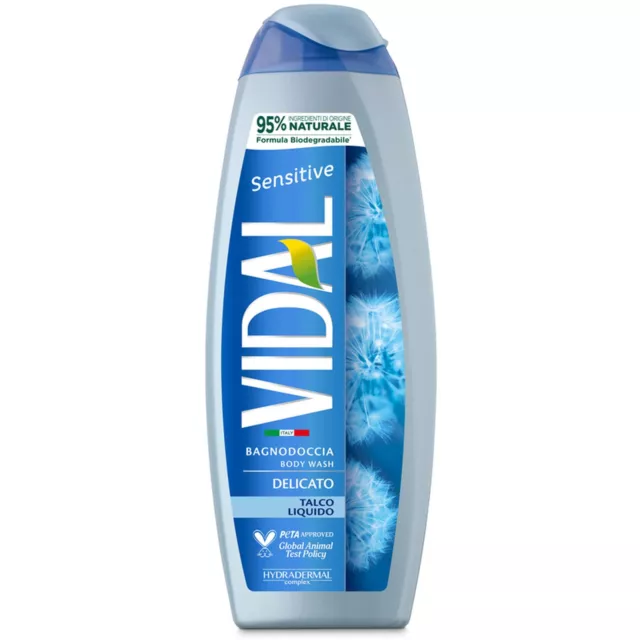 Vidal Doccia Schiuma Delicato Talco Liquido 250Ml