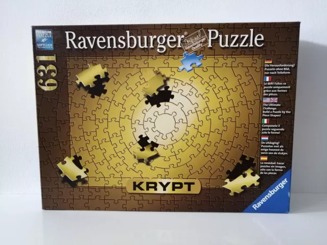 Ravensburger 631 Puzzle Krypt Version Dorée Or Gold 70 x 50 cm Très Bon Etat