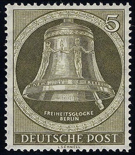 82 Glocke II (Klöppel rechts) 5 Pf **