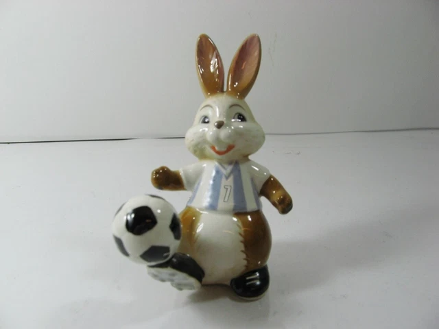 Goebel coniglio calcio porcellana circa H 9 cm B 5 cm T 8 cm (77)