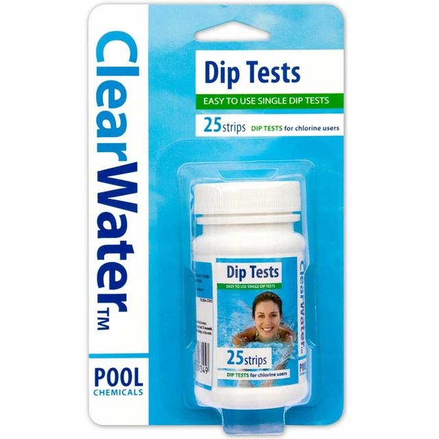 CLEARWATER HOT TUB Test Strips Chlorine Pools LayZSpa Swimming 25 PH