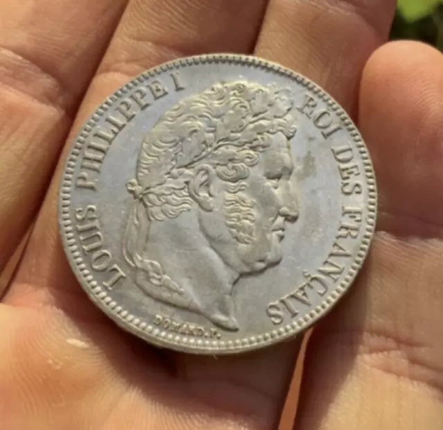 SUPERBE 5 francs Louis Philippe 1838 W Lille SUP+ ARGENT