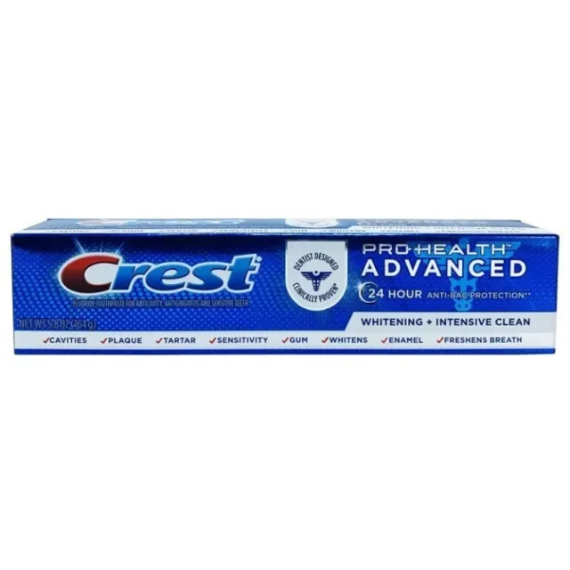 Crest Pro Health Advanced Whitening + Intensiv reinigende Zahnpasta 164 g US-Import 3