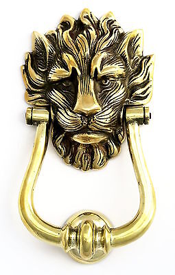 Solid Brass Lion’s Head Door Knocker  Number 10 Downing Street Door Knockers NEW
