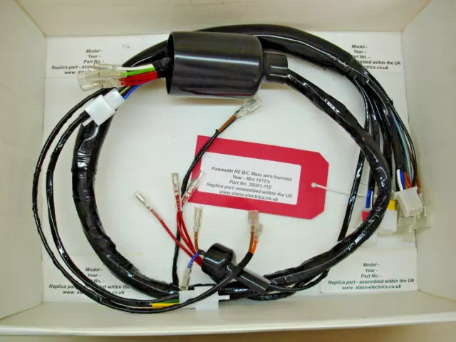 Kawasaki H2B (Replica Wire Harness) & Battery/fuse connection set
